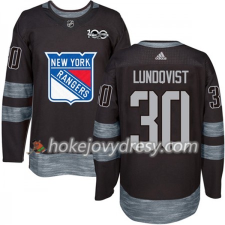 Pánské Hokejový Dres New York Rangers Henrik Lundqvist 30 1917-2017 100th Anniversary Adidas Černá Authentic